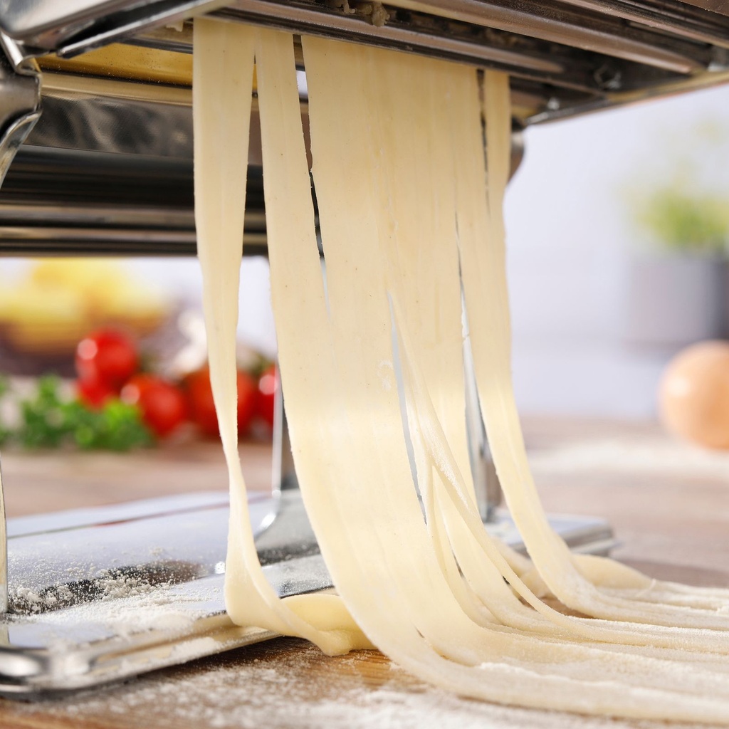Edelstahl-Nudelmaschine-Pasta-Tagliatelle-Maschine-Edelstahl--Nudelmaschine--Pastamaschine--Nudel--Pasta--Tagliatelle--Maschine--verchromt--mechanisch--Silber--Metall--Spaghetti--Handkur_1.jpg