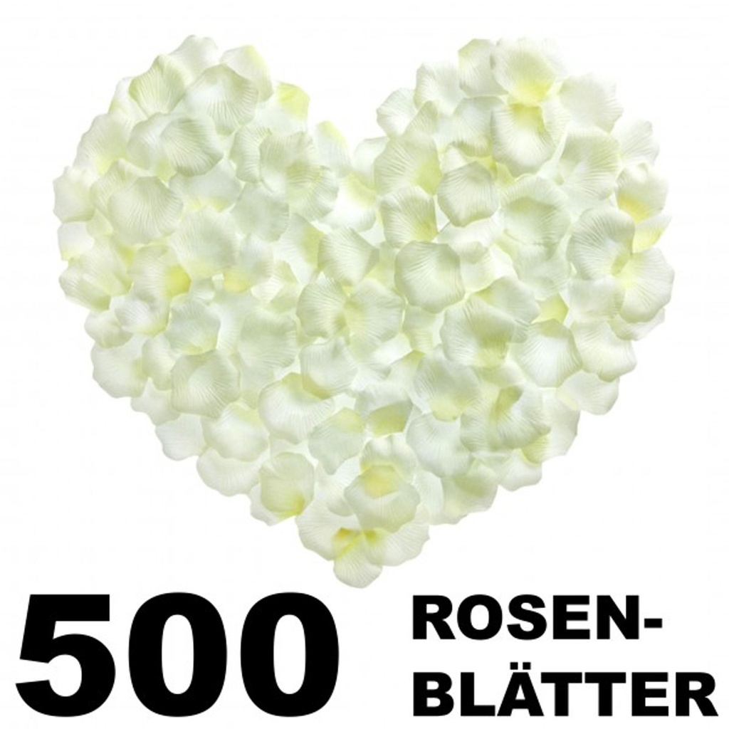 500 Rosenblätter Rosenblüten Blütenblätter Hochzeit Deko weiß o. rot