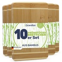 Bambus Frühstücksbrettchen Schneidebretter Set
