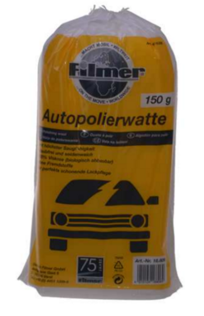 [1026] Auto KFZ Polierwatte Seidenweich Hochglanz Lackpflege Watte 150 g