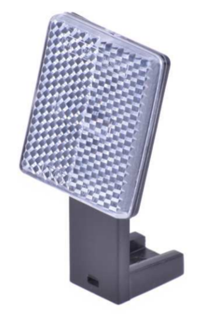 [1050] Fahrrad Katzenauge Rückstrahler Frontstrahler Reflektor in weiß