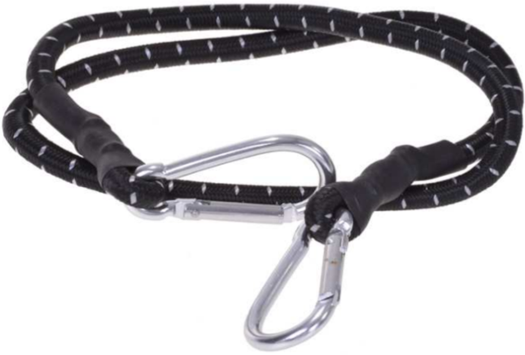 [1355] Elastikstrang mit Karabiner für vielseitige Anwendungen