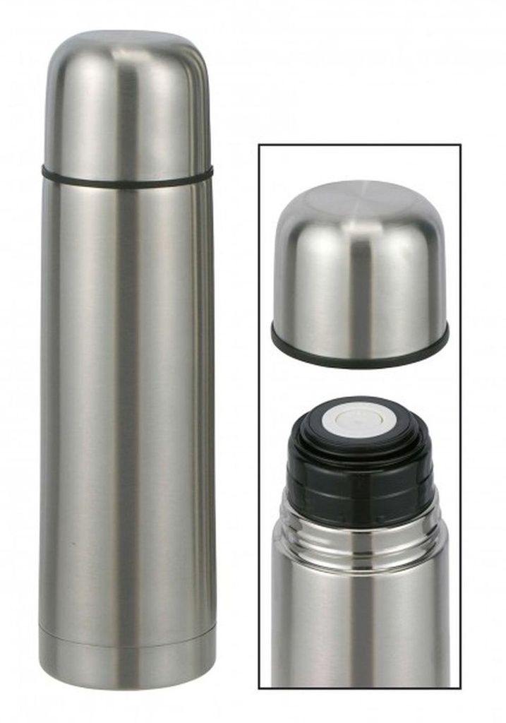 [1394] Edelstahl Isolierflasche Thermosflasche Thermoskanne 0,75 Liter