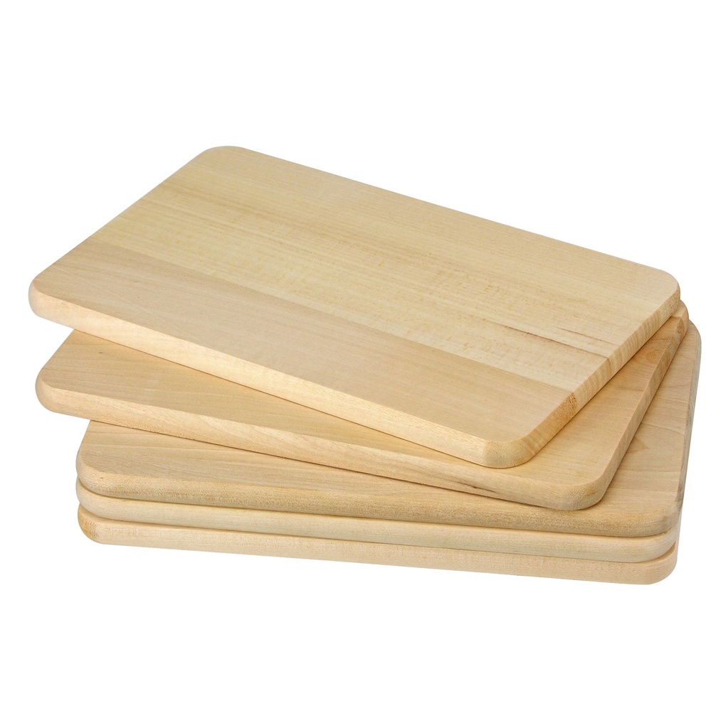 [1407] 5x Frühstücksbrettchen Holz