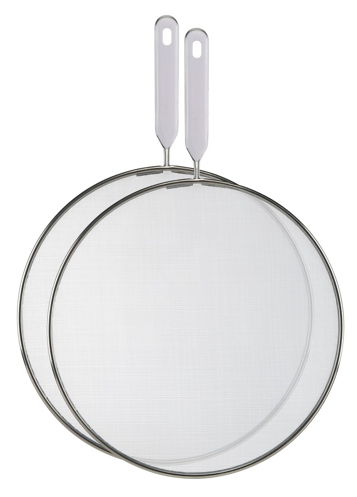 [1409] 2er Set Pfannen Spritzschutz Deckel