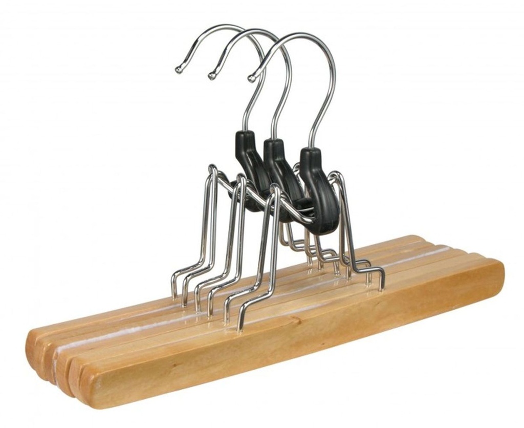 [1472] 3er Set Hosenspanner aus Holz Kleiderbügel Hosenbügel Hosen Holz