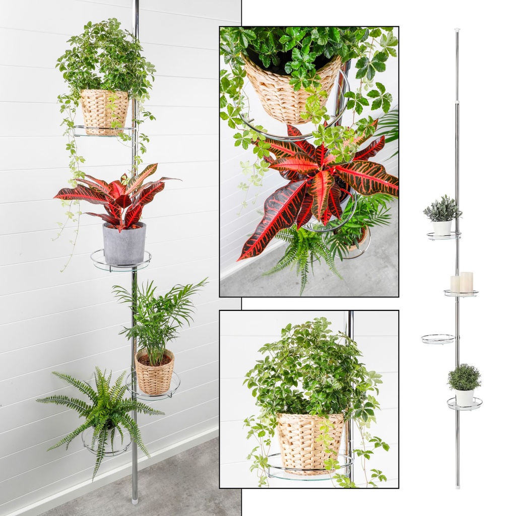 Teleskop Blumenregal Metall Balkon