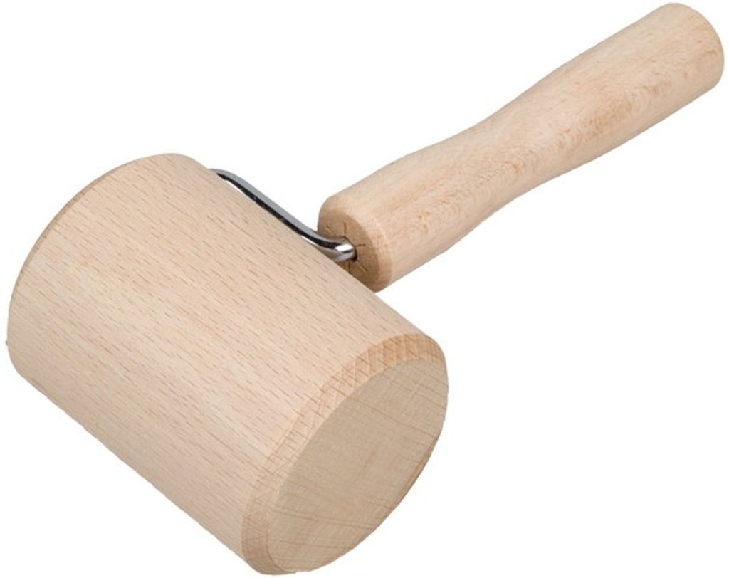 Eckenroller Teigrolle zylindrisch aus Holz für Backblech Ecken