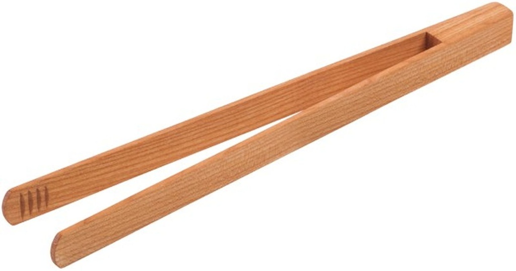 [1798] Holz Grillzange Salatzange Kirschholz 30cm