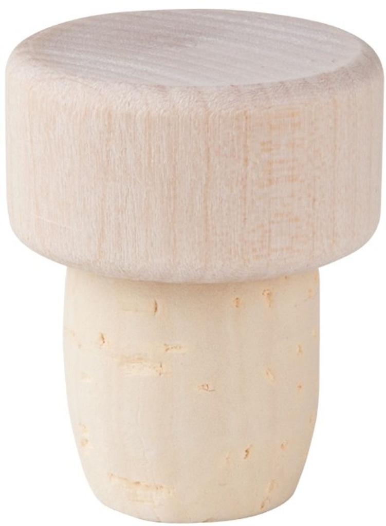 [1895] Flaschenstöpsel, Flaschenverschluss, Holzscheibe