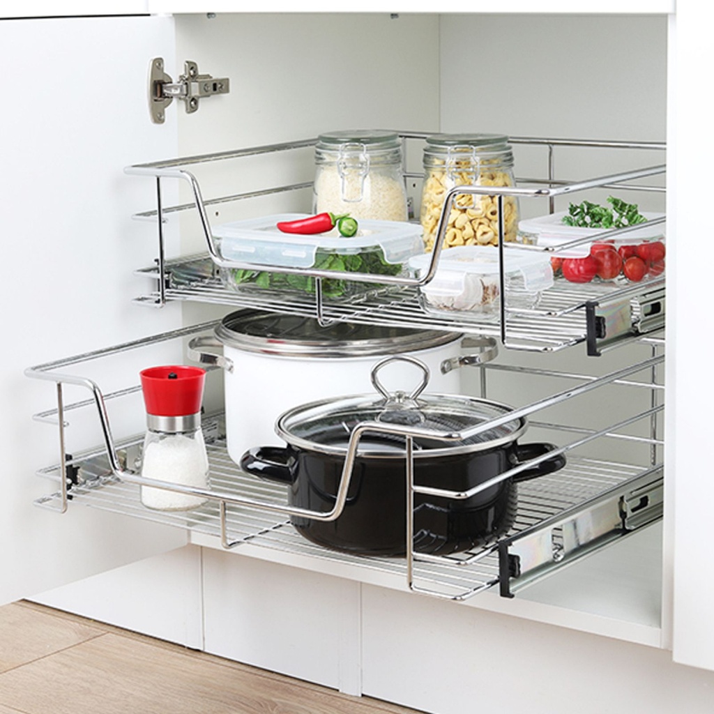 [2560] Teleskop Schublade Teleskopschublade Küchenschublade für 60cm zum Nachrüsten