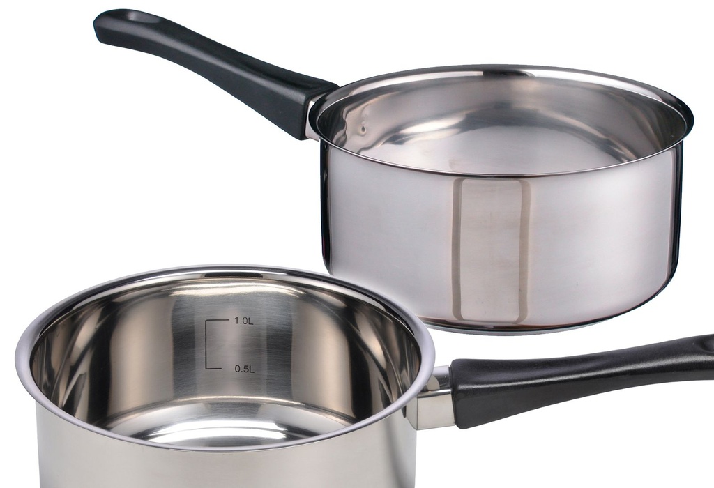 [2570] Stielkasserolle "Sylt" Kochtopf Topf aus Edelstahl