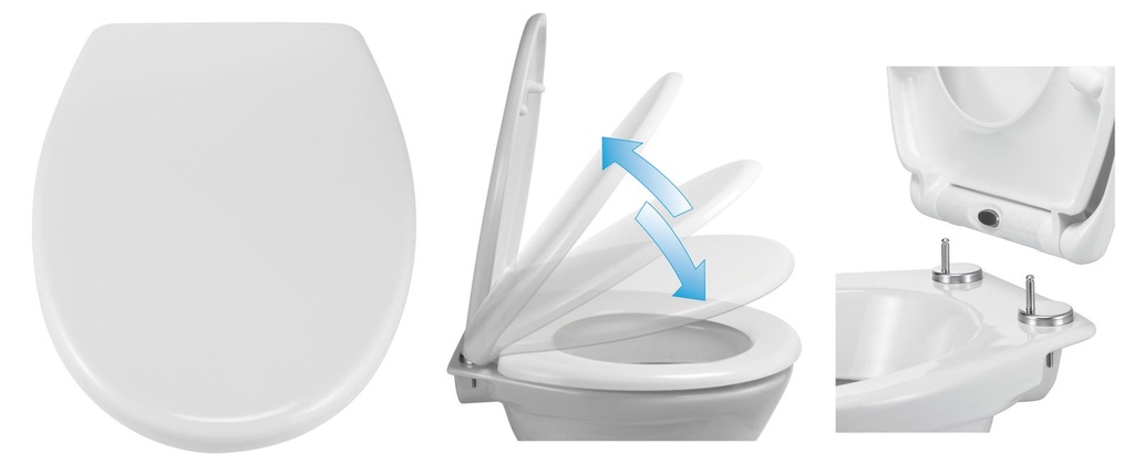 [2757] WC-Sitz Duroplast Absenkautomatik Toilette