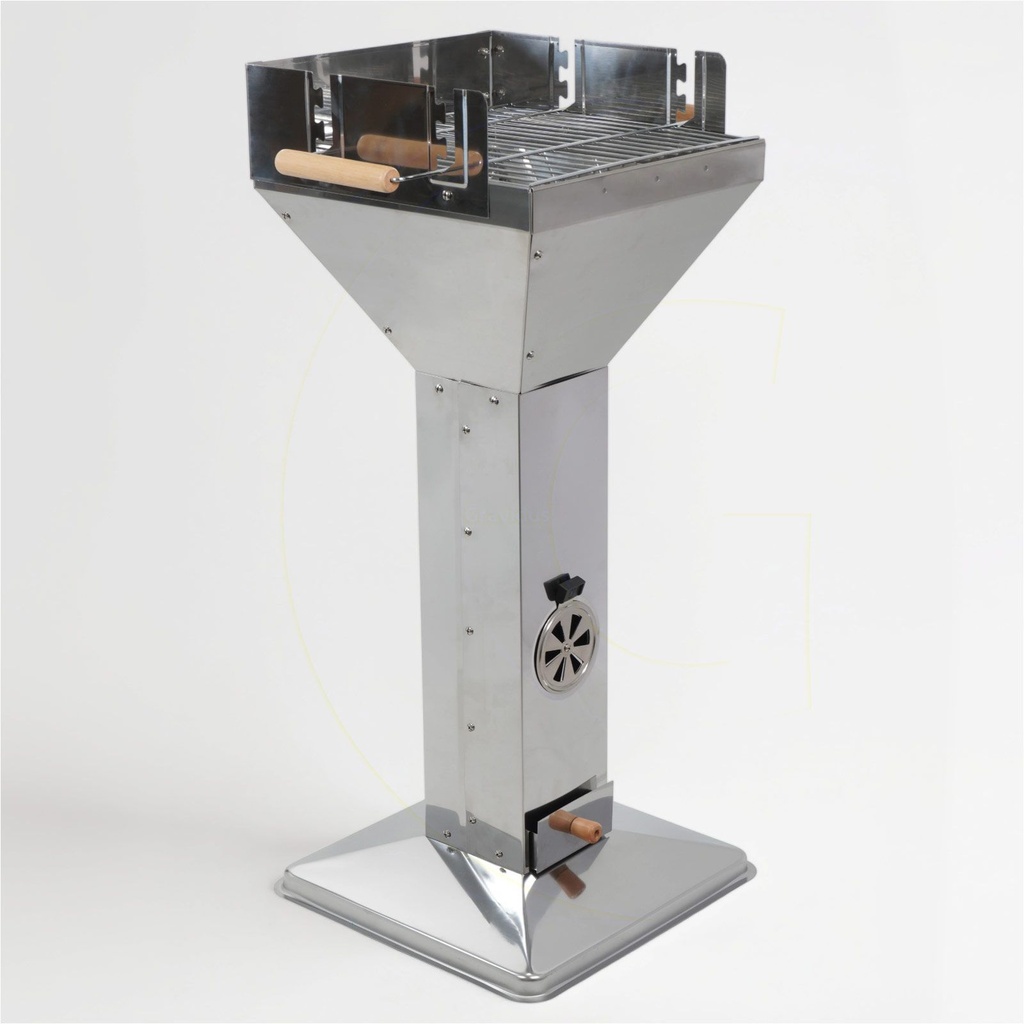 EDELSTAHL Säulengrill BBQ