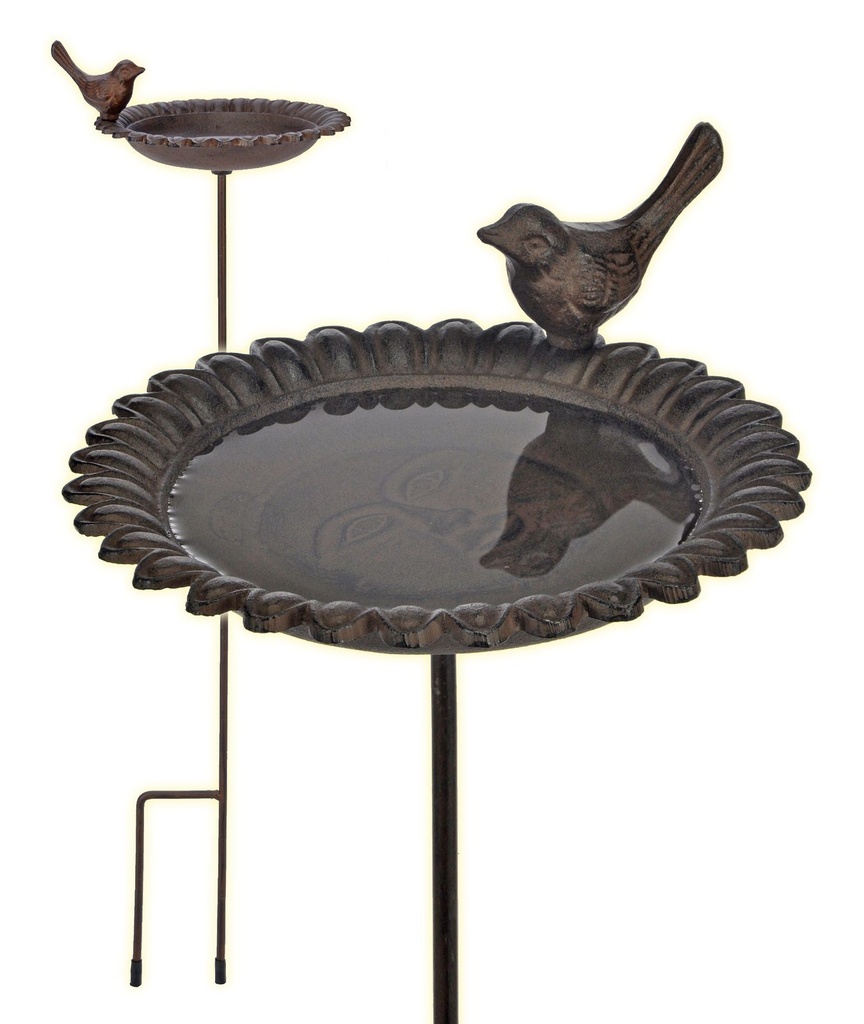 [2815] Vogeltränke Vogel Gartendeko Vogelbecken Vogelbad Guss Gusseisen