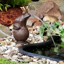 Wasserspeier Springbrunnen Froschkönig Gartenfigur