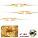 LED Lichterkette 40er warmweiß Batterie
