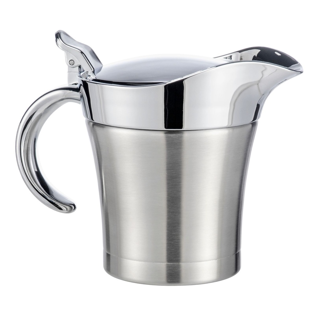 Thermo-Sauciere Einhand Soßenkanne mit ca. 400 ml aus Edelstahl