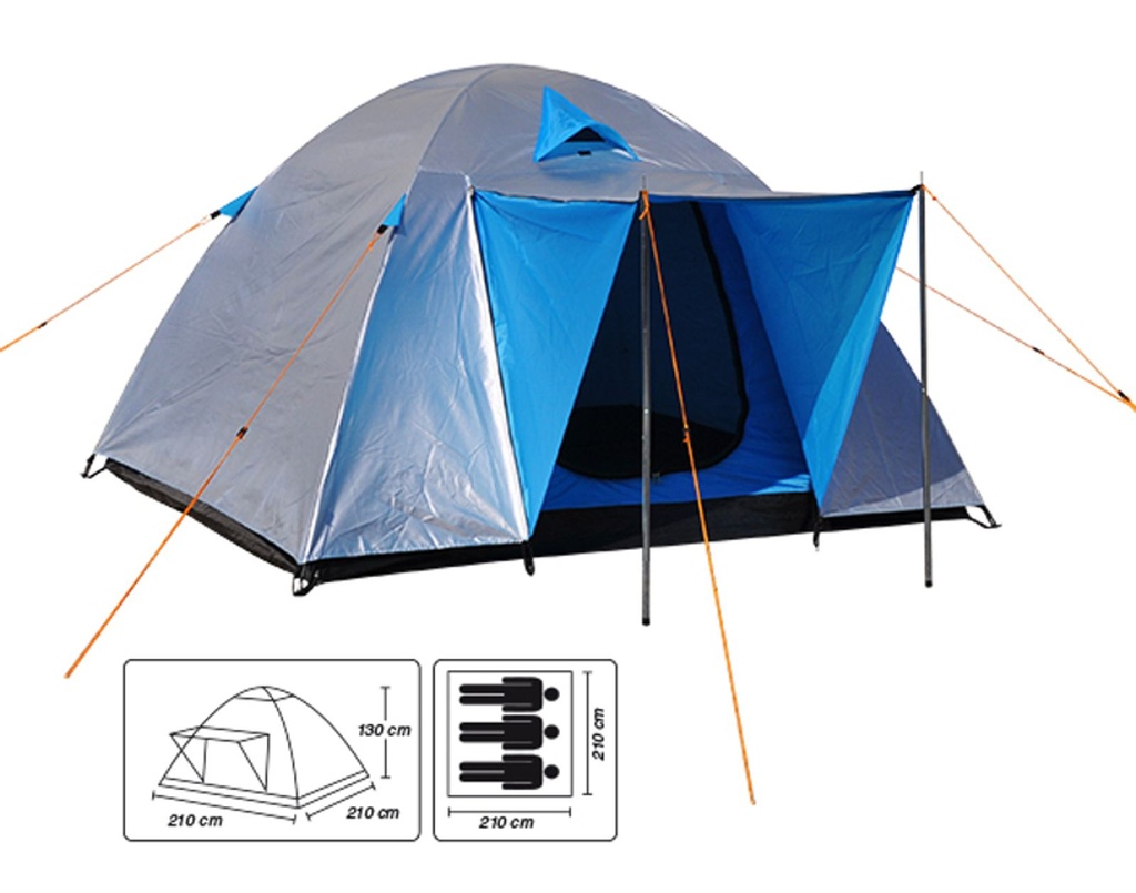 [7616] Iglu-Zelt Kuppelzelt Campingzelt Camping Festival Zelt für 3 Personen