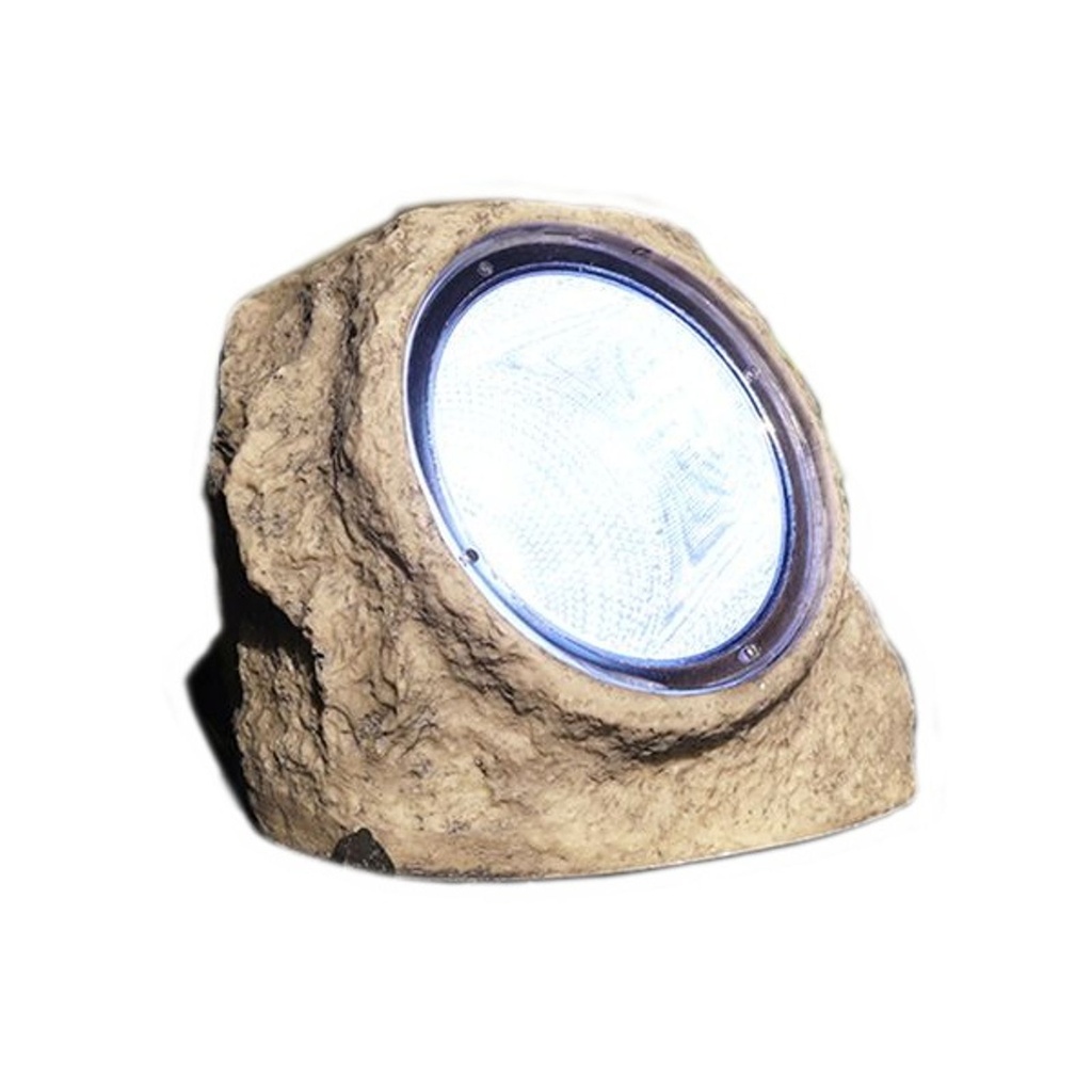 [7702] Solar-Stein Gartenbeleuchtung m. 3 LED