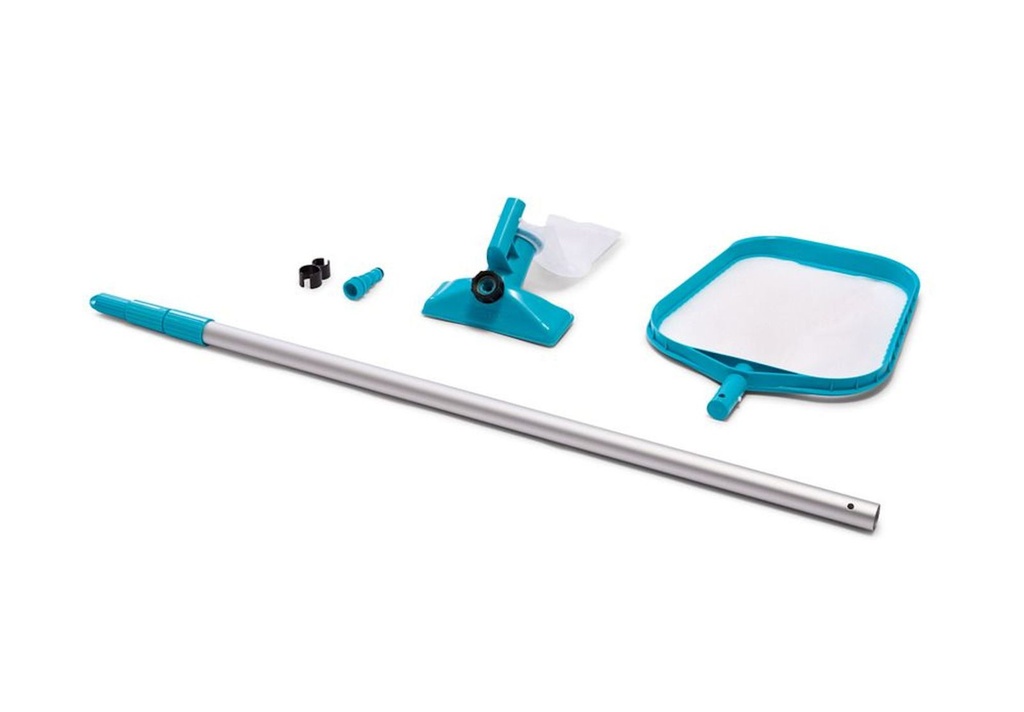 [7893] Pool-Reinigungsset Pool Reiniger Kescher Teleskopstange Bodensauger