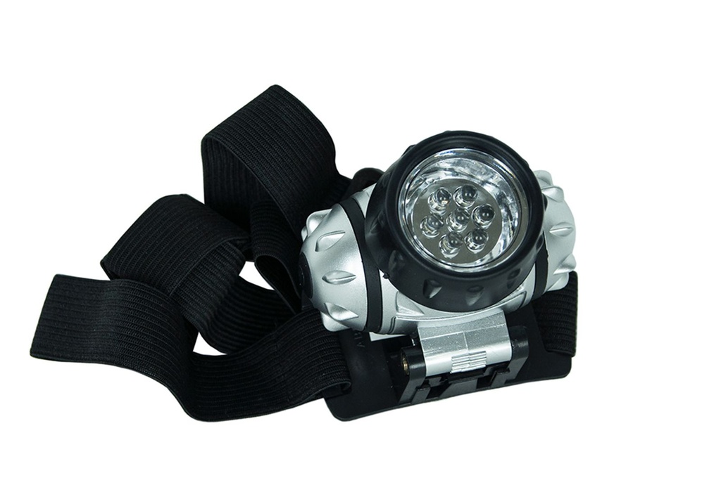 [7985] 7 LED Kopflampe Angellampe m. Kopfgurt