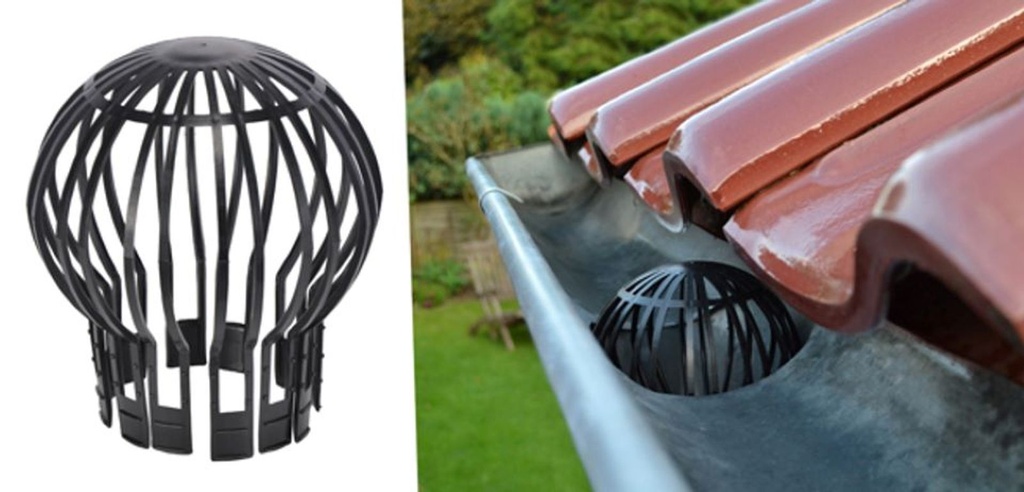 [8764] 2er Dachrinnenverschluss Laub Schutz
