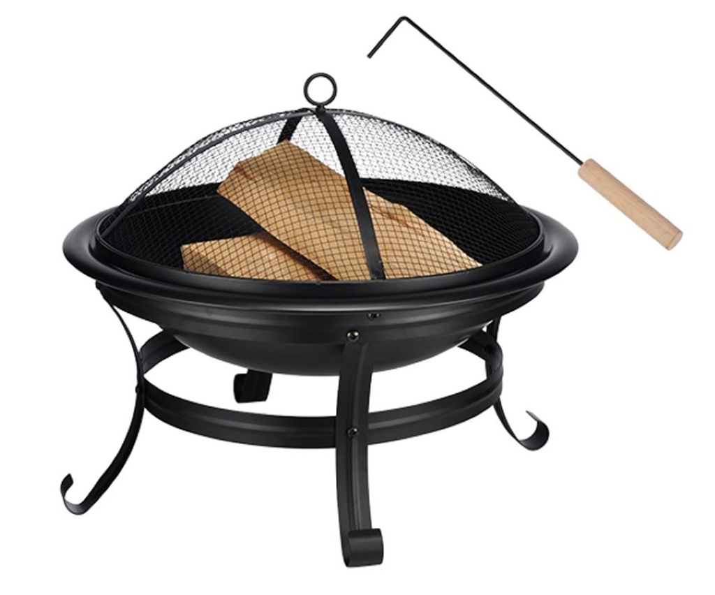 [8772] Stahl Feuerstelle mit Funkenschutz