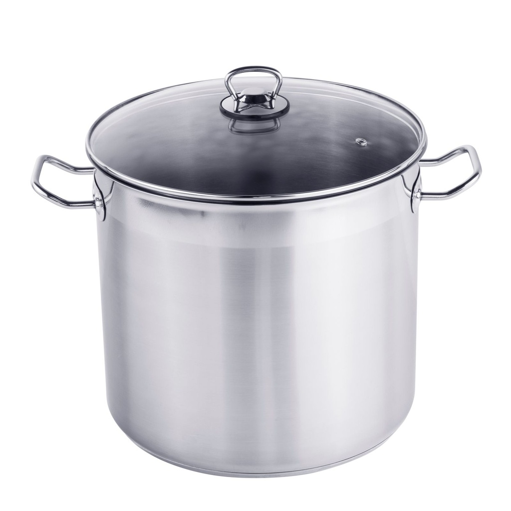 Edelstahl Universaltopf 20 L m. Glasdeckel