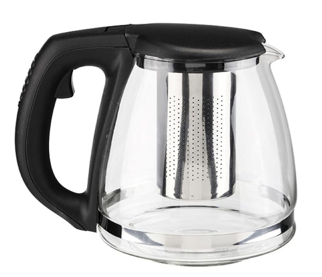 [9482] Glaskanne mit Edelstahl Filter 1,2L