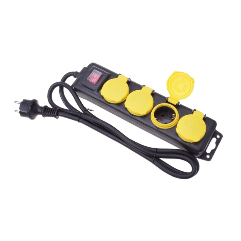 [9722] 4er Steckerleiste Außen Outdoor mit Schalter