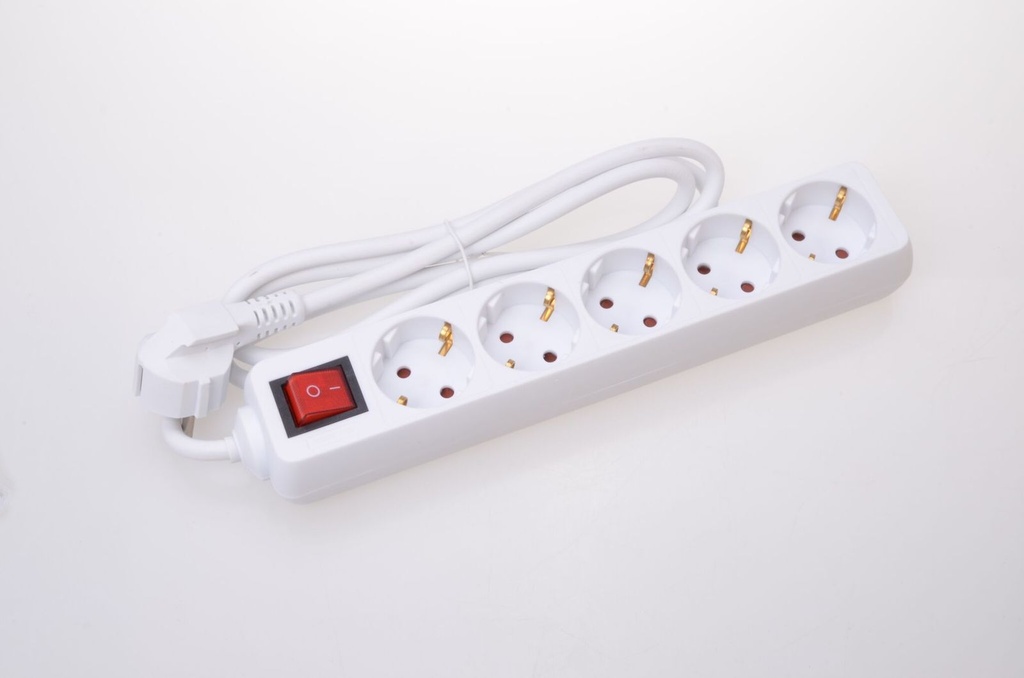 [9725] 5er Steckdosenleiste & Schalter