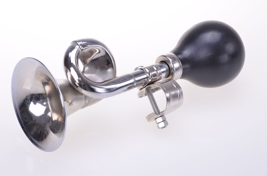 [9814] Ballhupe Fahrradhupe Fahrrad Lenker Hupe Ball Posthorn Horn verchromt