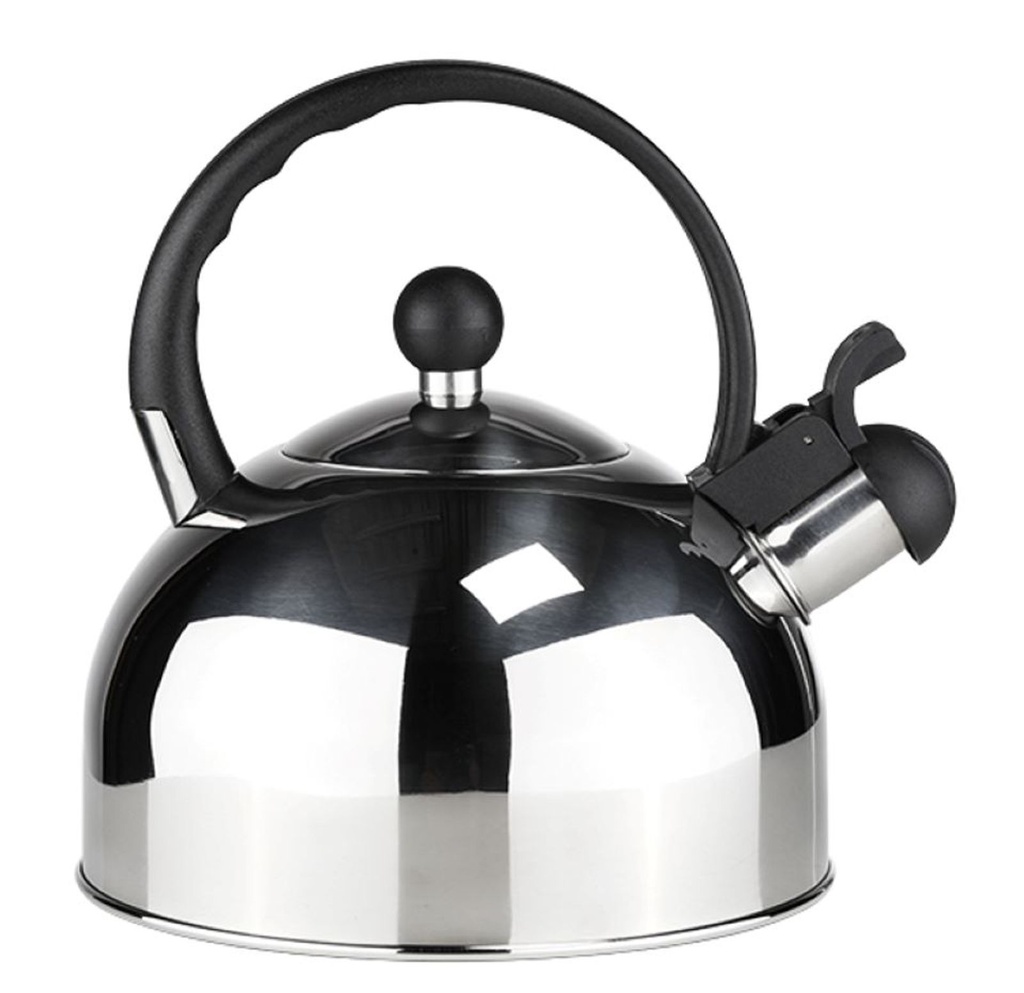 Edelstahl Flötenkessel, Wasserkocher Induktion, 2,5L