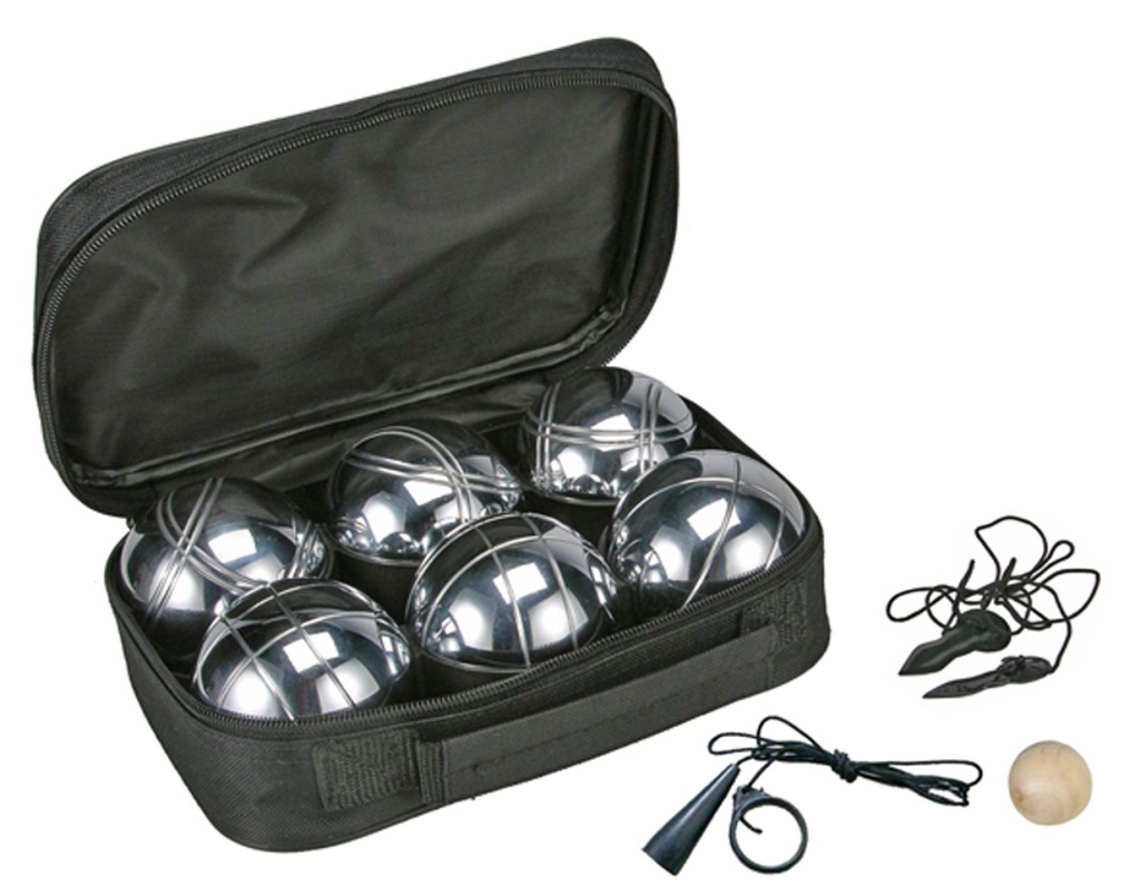 [11950] Boule Set Boccia 6 Kugeln Metallkugeln