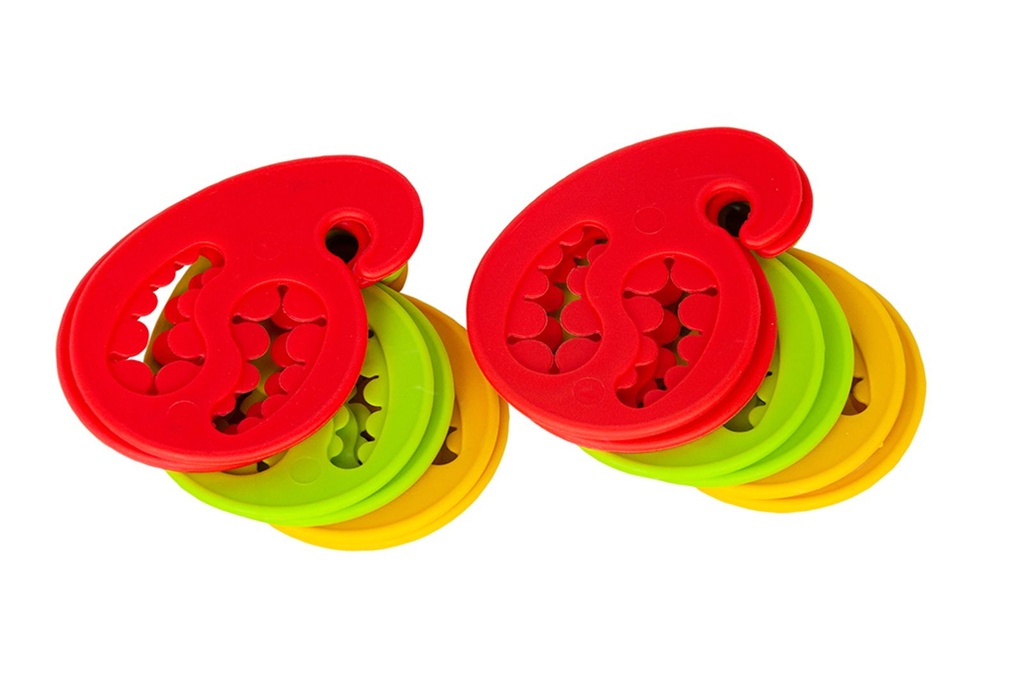 [12283] 12er Set Sockenhalter Klammer Halter Silikon