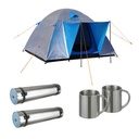 Camping Set Zelt, Isomatten & Thermobecher