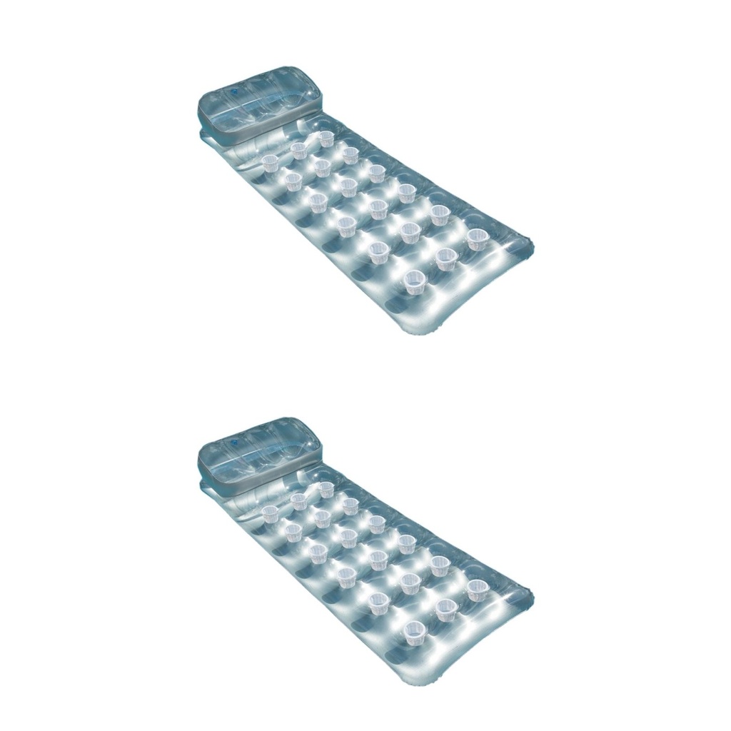 [12682] INTEX Solar Bräunungsmatratze Wasser Luftmatratze Suntanner 2er Set