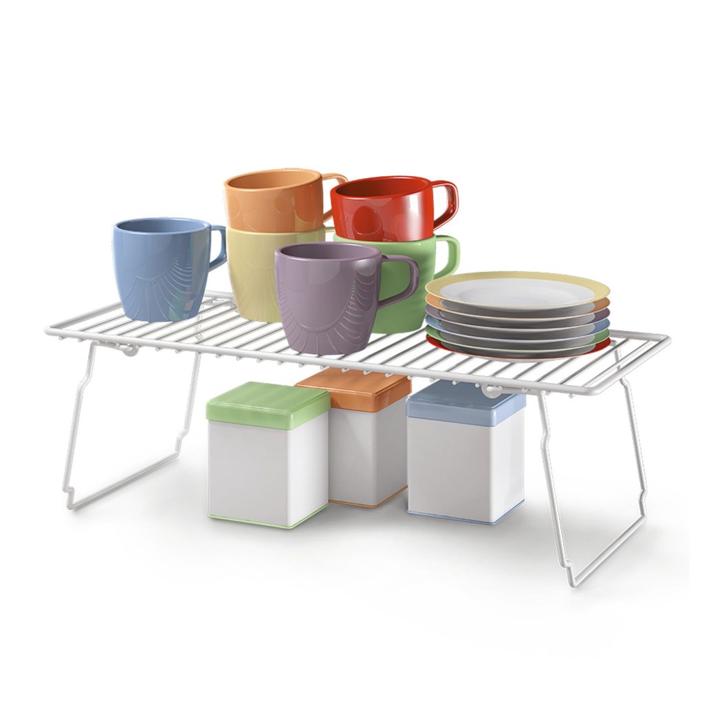 [12689] Schrankeinsatz Küchenregal Geschirrablage Unterschrankregal