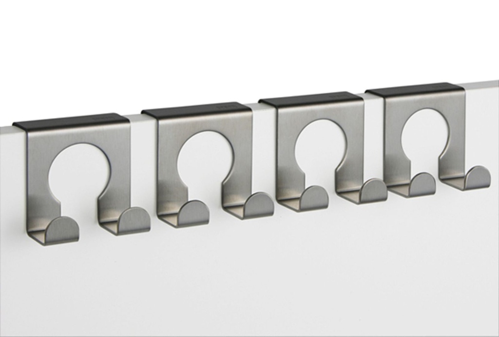 [12721] 4er Set Türhaken Kleiderhaken Türgarderobe