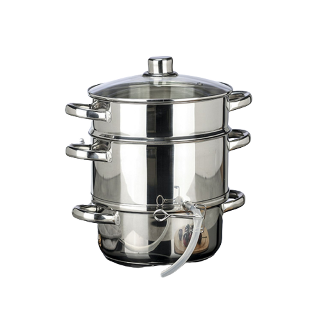 [12869] Edelstahl Entsafter Dampfentsafter Fruchtentsafter Gelee Fruchtsaft