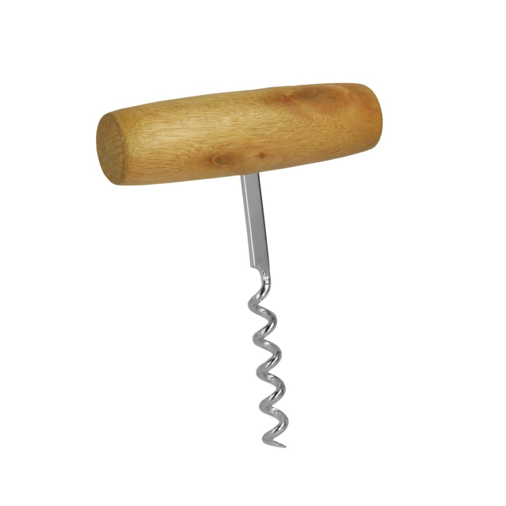 [12919] Stangenkorkenzieher mit Holzgriff Korkenzieher Wein Flaschenöffner Korkendreher
