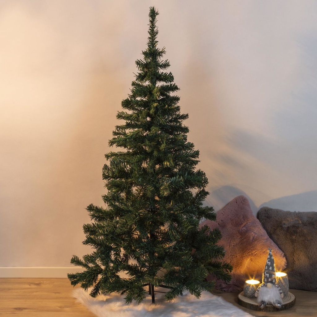 [12985] Weihnachtsbaum 150cm mit Metallständer grün
