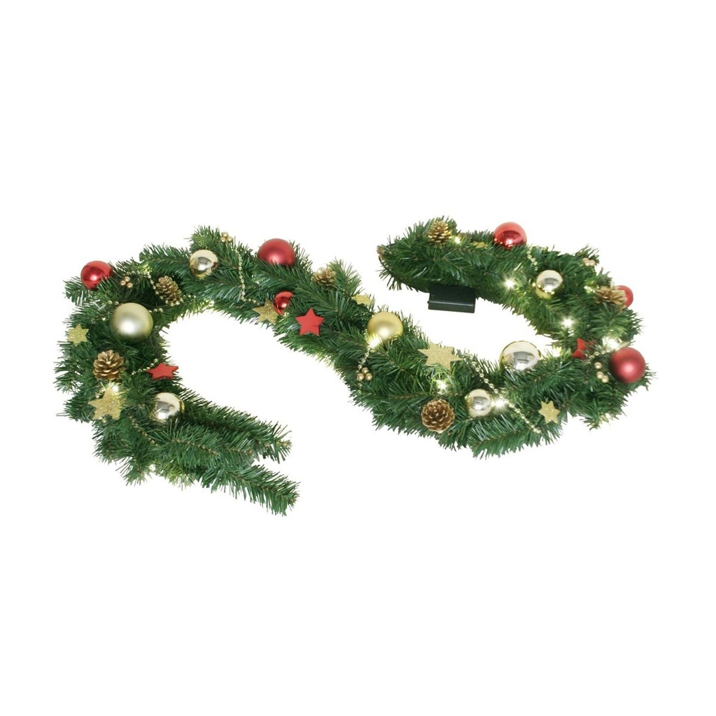 [13018] 30 LED Weihnachtsgirlande Türgirlande