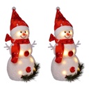 2er LED Schneemann Beleuchtet Weihnachten