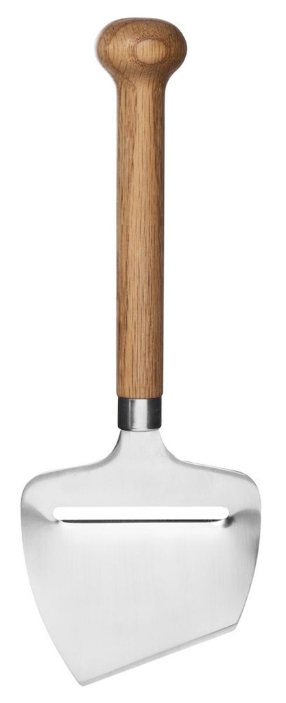 [13131] Käsehobel Käseschneider Käsemesser aus Edelstahl & Eichenholz
