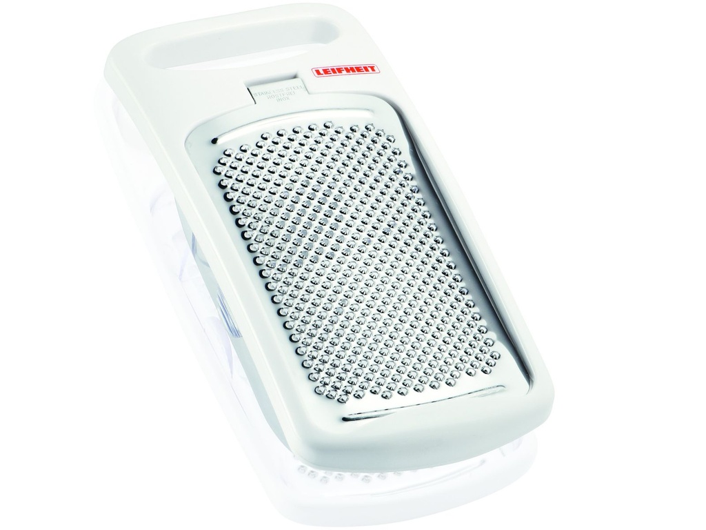 [14255] LEIFHEIT Edelstahl Kunststoff Muskatreibe Nussreibe Reibe Muskat fein