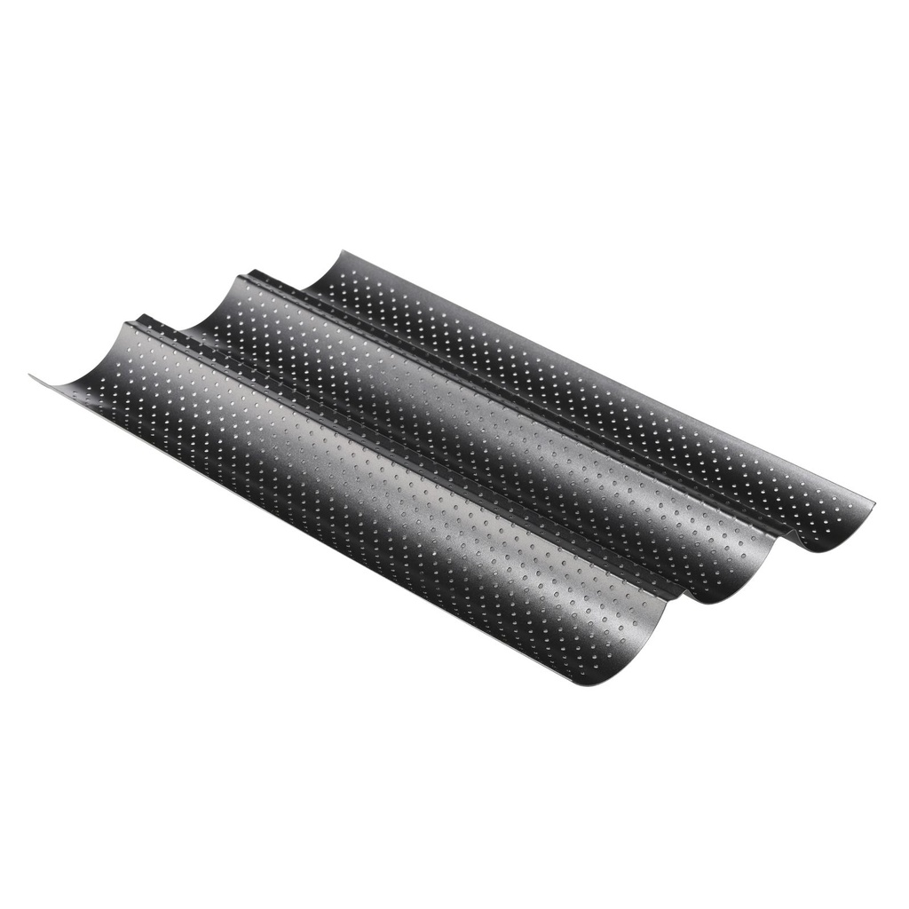 Baguetteblech Baguetteform bis zu 3 Baguettes gleichzeitig backen