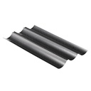 Baguetteblech Baguetteform bis zu 3 Baguettes gleichzeitig backen