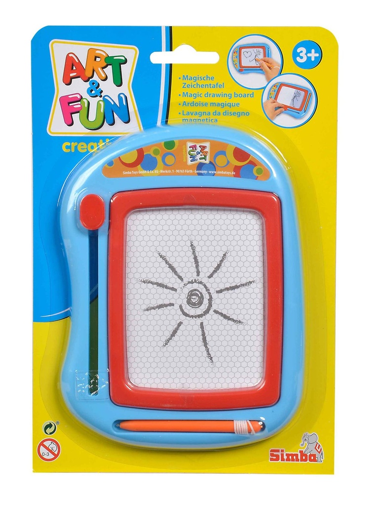 [14781] Simba Art & Fun Magische Zeichentafel Maltafel Malkasten mit Stift für Kinder